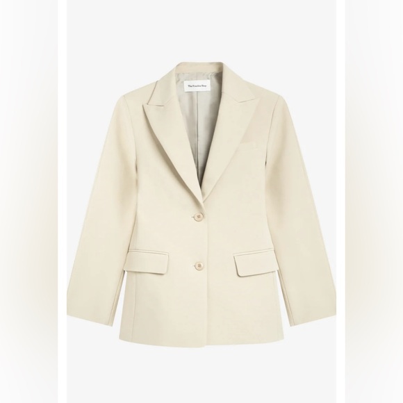 THE FRANKIE SHOP COLETTE HOURGLASS BLAZER - BEIGE M/L, NWT - Picture 14 of 15